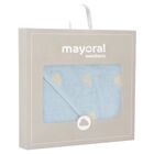 Baby Blue Spot Hooded Towel, 1, hi-res