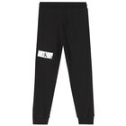 Boys Black Logo Joggers, 1, hi-res