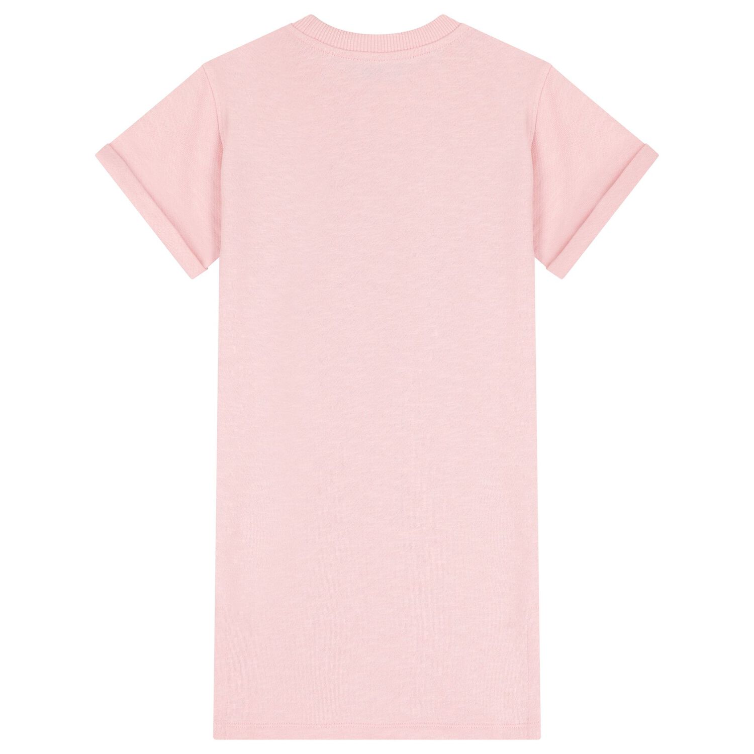 Girls Pink Teddy Bear Logo Dress, 1, hi-res