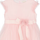 Younger Girls Pink Tulle Dress, 1, hi-res