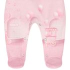 Baby Girls Pink Bow Babygrow, 1, hi-res
