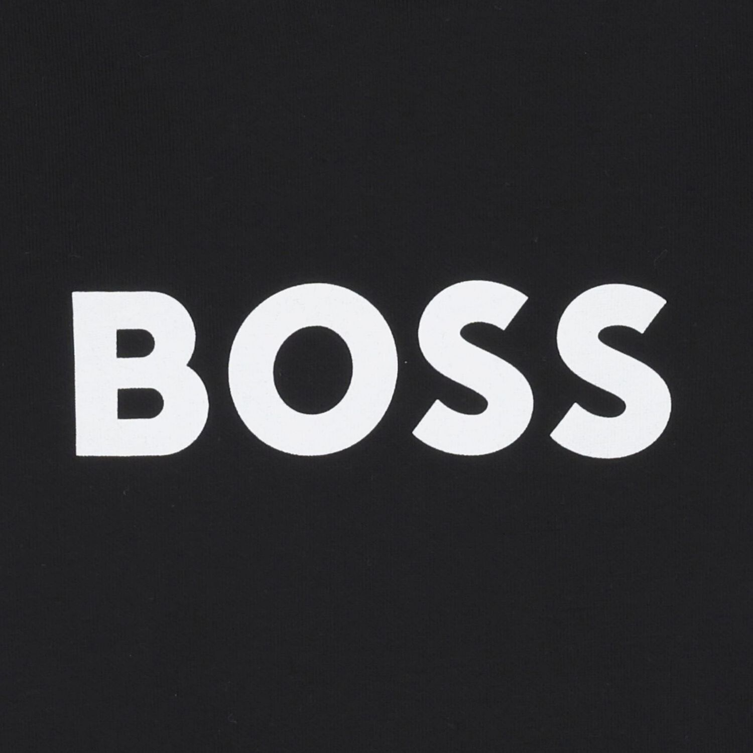 Boys Black Logo Hooded Top, 1, hi-res