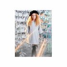 Girls Grey Jersey Dress, 1, hi-res