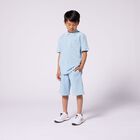 Boys Blue Logo Shorts, 1, hi-res