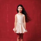 فستان بنات مطرز باللون الوردي, 1, hi-res