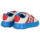 Boys Boys Ivory & Blue Marvel Grand Court Trainers, 1, hi-res