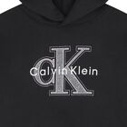 توب بنات هودى بالشعار باللون الاسود , 1, hi-res