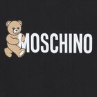 Younger Black Teddy Bear Logo Sweatshirt, 4, hi-res