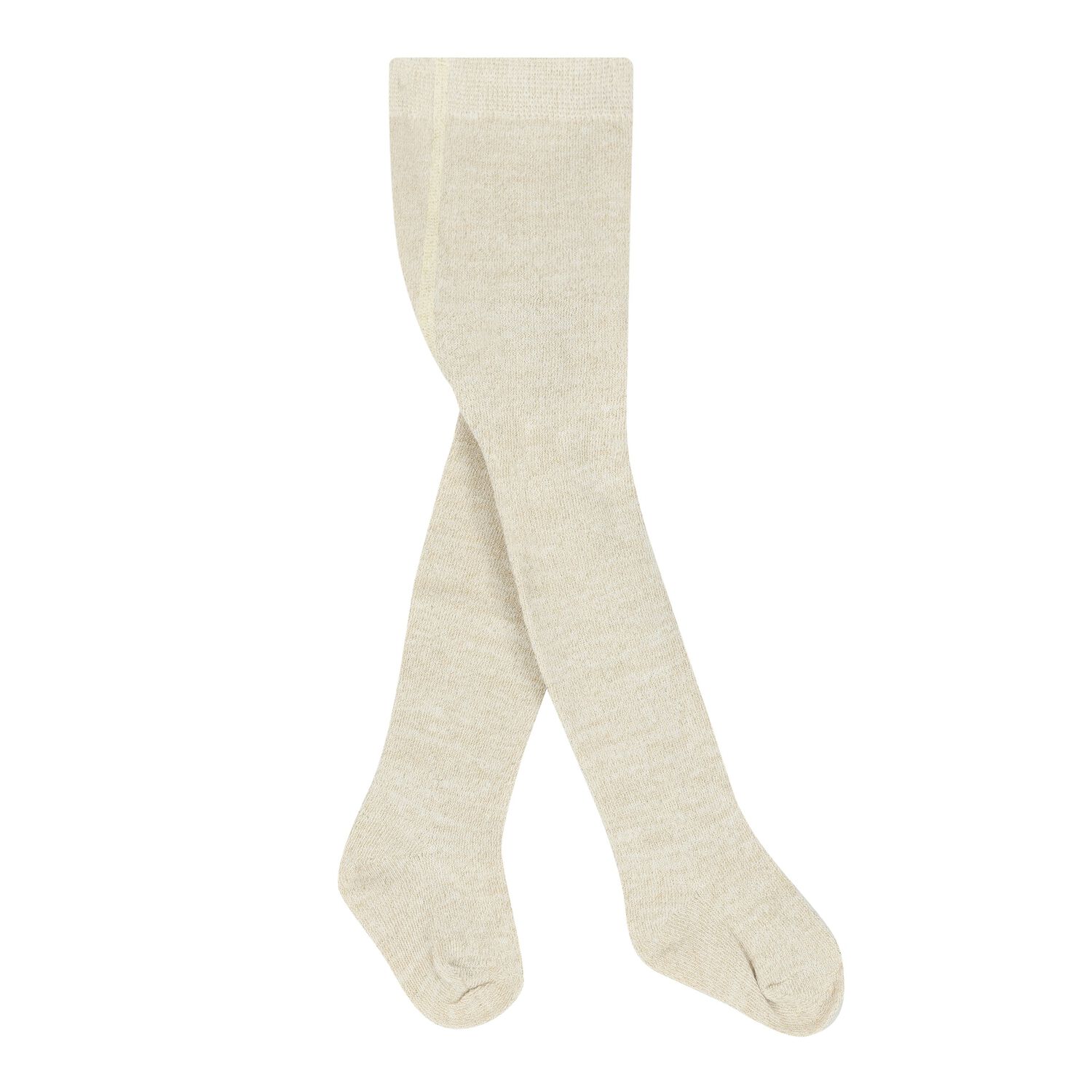 Baby Girls Beige & Gold Tights, 1, hi-res