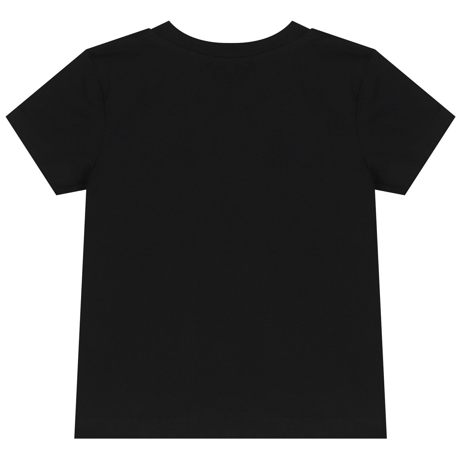 Girls Black Jacquard Heart Bow T-Shirt, 2, hi-res