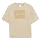 Boys Beige Logo T-Shirt, 1, hi-res