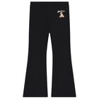 بنطلون بنات بالشعار باللون الاسود , 1, hi-res