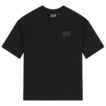 Boys Black Logo T-Shirt