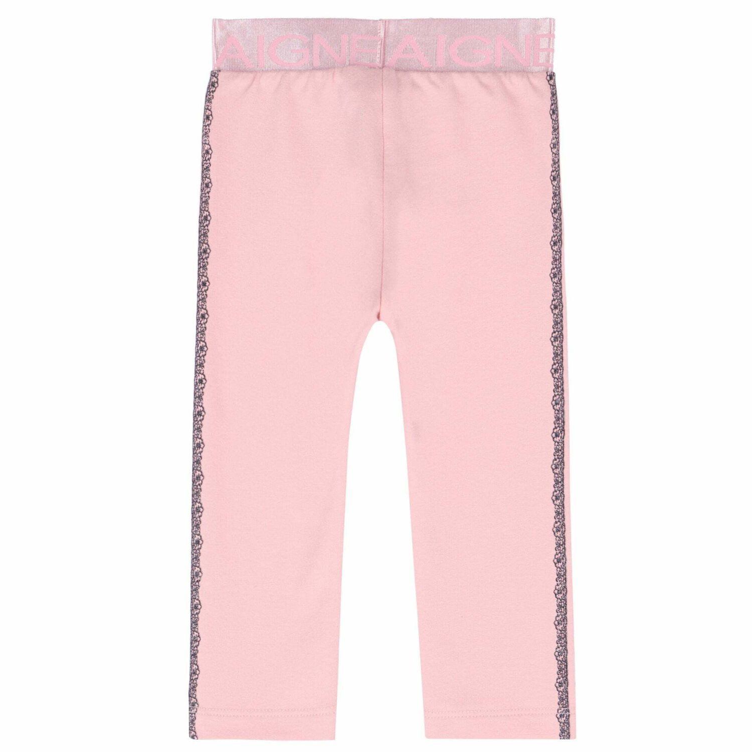 Younger Girls Pink Leggings, 1, hi-res