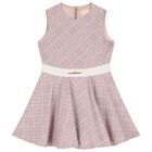 Girls Pink Logo Dress, 2, hi-res