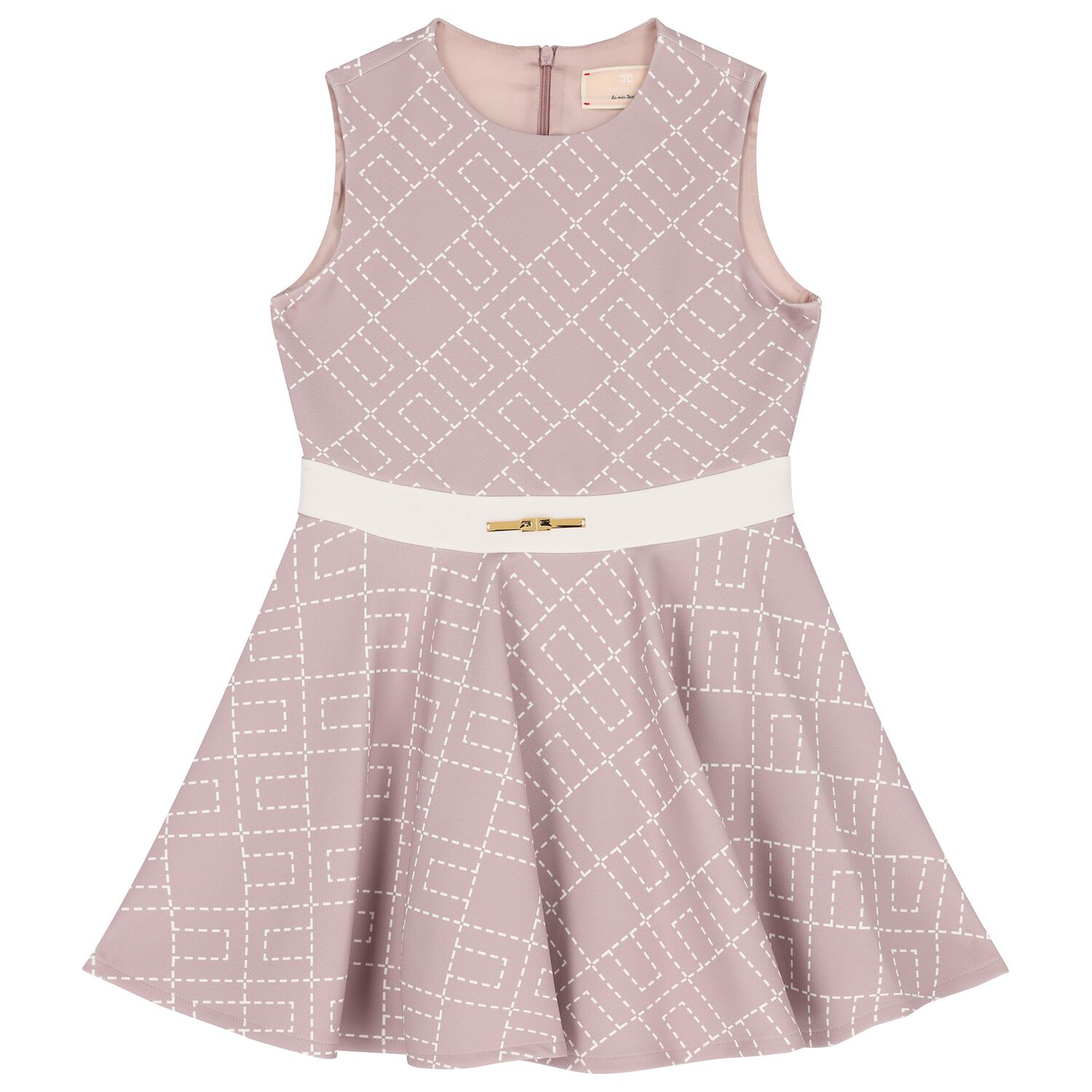 Girls Pink Logo Dress, 2, hi-res