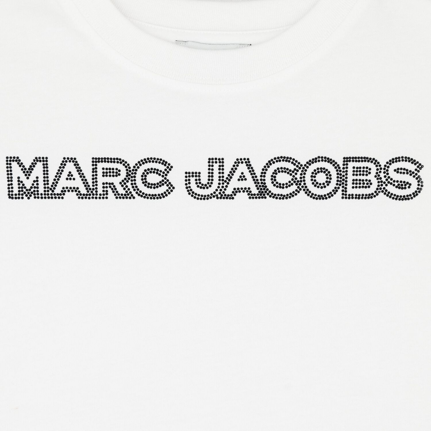 تي شيرت بالشعارباللون الأبيض مرصع بأحجار الراين للبنات, 2, hi-res image number null