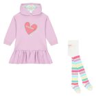 فستان بنات بطبعة القلب باللون البنفسجي, 1, hi-res