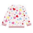 بدلة بنات رياضية بالشعار باللون الأبيض والوردي, 1, hi-res