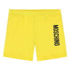 Yellow Logo Shorts, 1, hi-res
