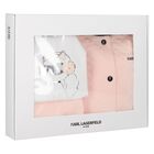 Younger Girls Pink Choupette Tracksuit Set, 1, hi-res
