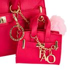 Girls Pink Mini Tote Bag Keychain ( 10CM ), 1, hi-res