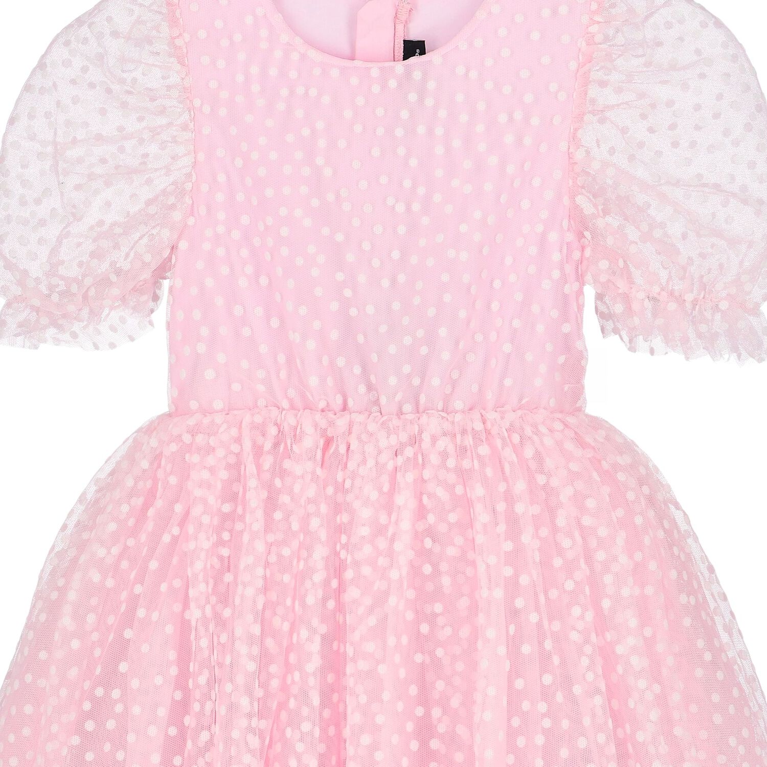 Girls Pink Polka Dot Dress, 1, hi-res image number null