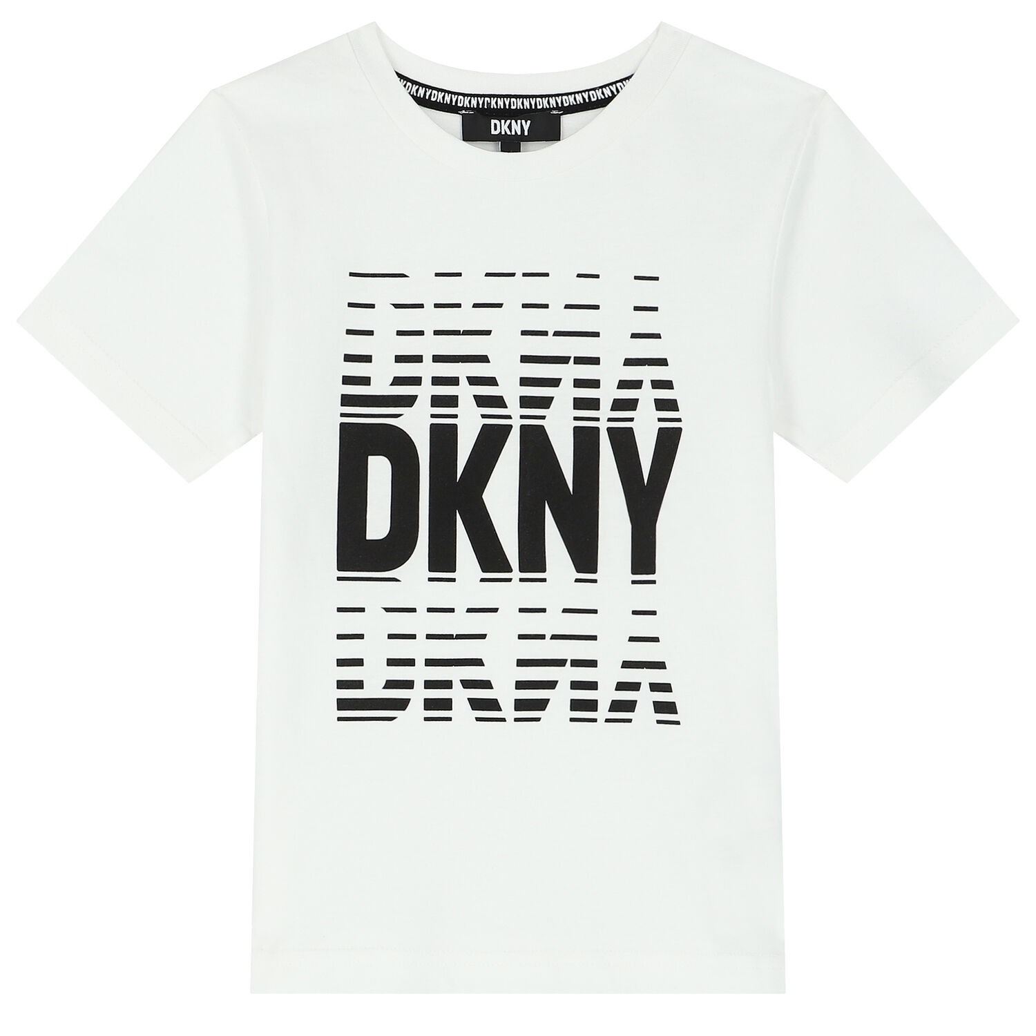 تيشيرت بالشعار باللون الابيض للاولاد , 1, hi-res