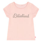 Girls Light Pink 'Billieblush' T-shirt, 1, hi-res