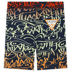 شورت أولاد بالشعار باللون الأزرق, 2, hi-res