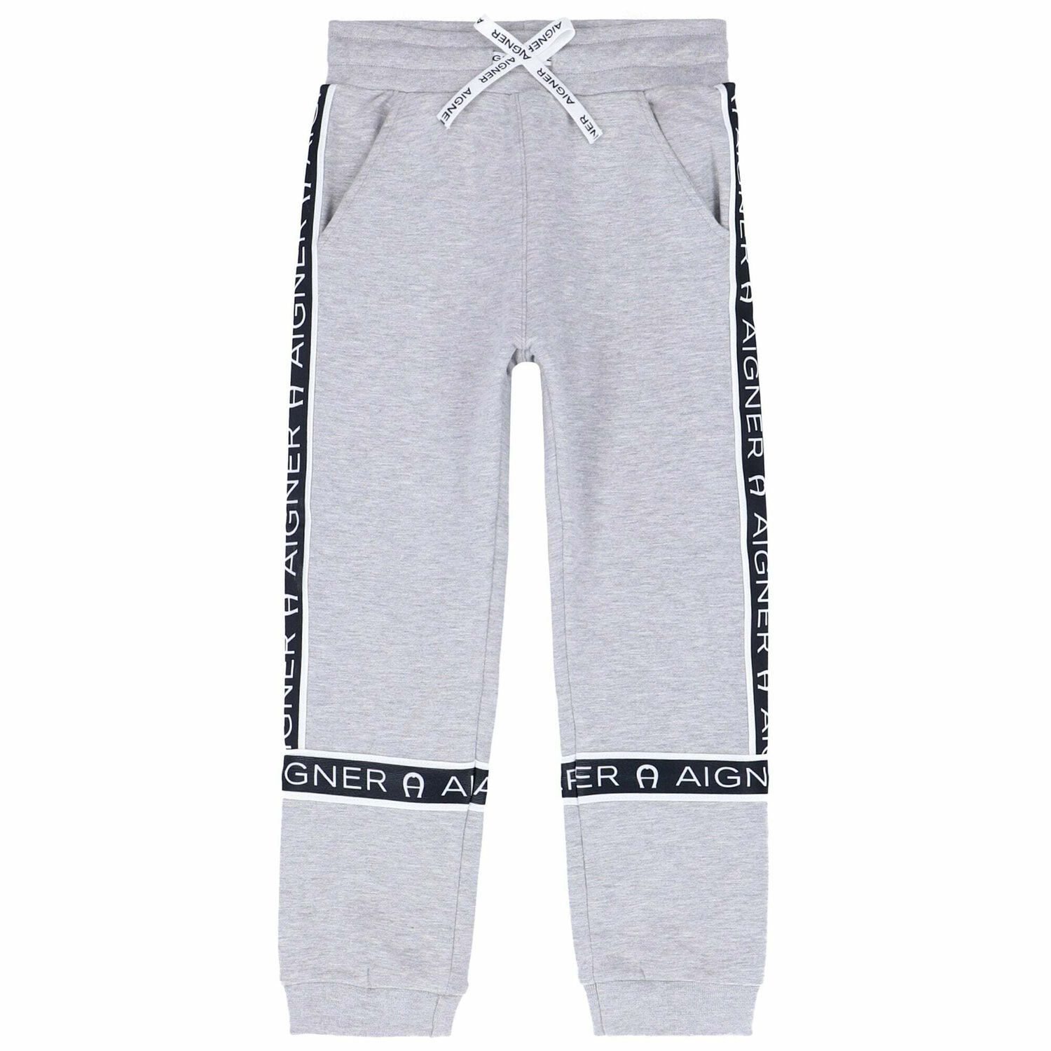 Boys Grey Logo Joggers, 2, hi-res