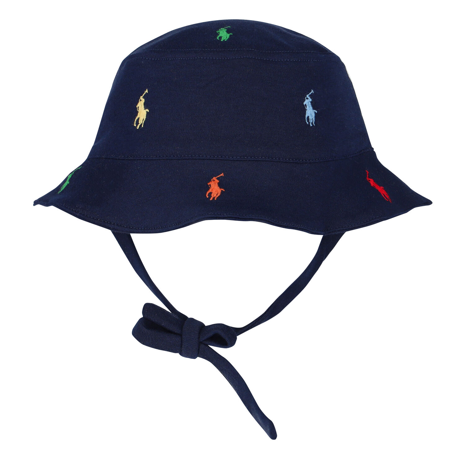 Baby Boys Navy Logo Hat, 2, hi-res