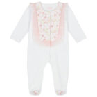 افرول بطبعة الورود باللون الابيض للبنات , 1, hi-res