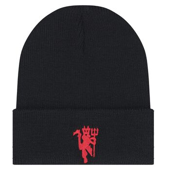Black & Red Logo Beanie Hat