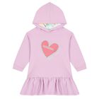 فستان بنات بطبعة القلب باللون البنفسجي, 1, hi-res