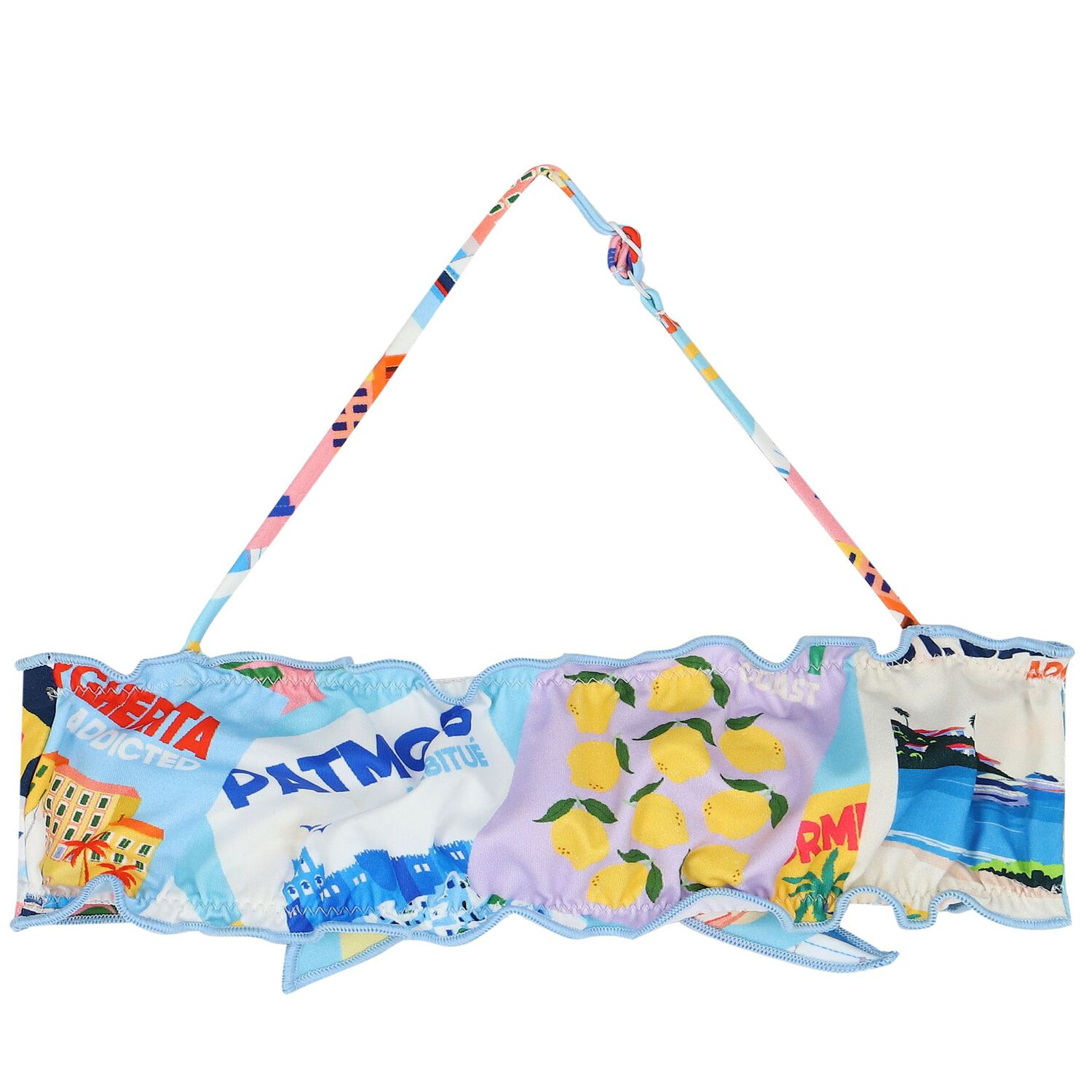 مايوه بنات بكيني باللون الأزرق, 1, hi-res