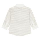 Younger Boys White Logo Shirt, 1, hi-res