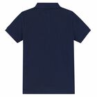 Boys Navy Logo Polo Shirt, 2, hi-res