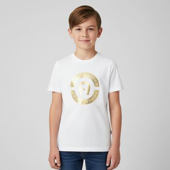Boys White Logo T-Shirt