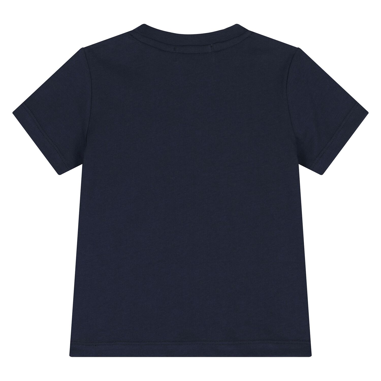 Younger Boys Navy Blue Logo T-Shirt, 1, hi-res