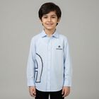 Boys Blue Logo Shirt, 1, hi-res