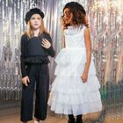Girls White Party Dress, 1, hi-res