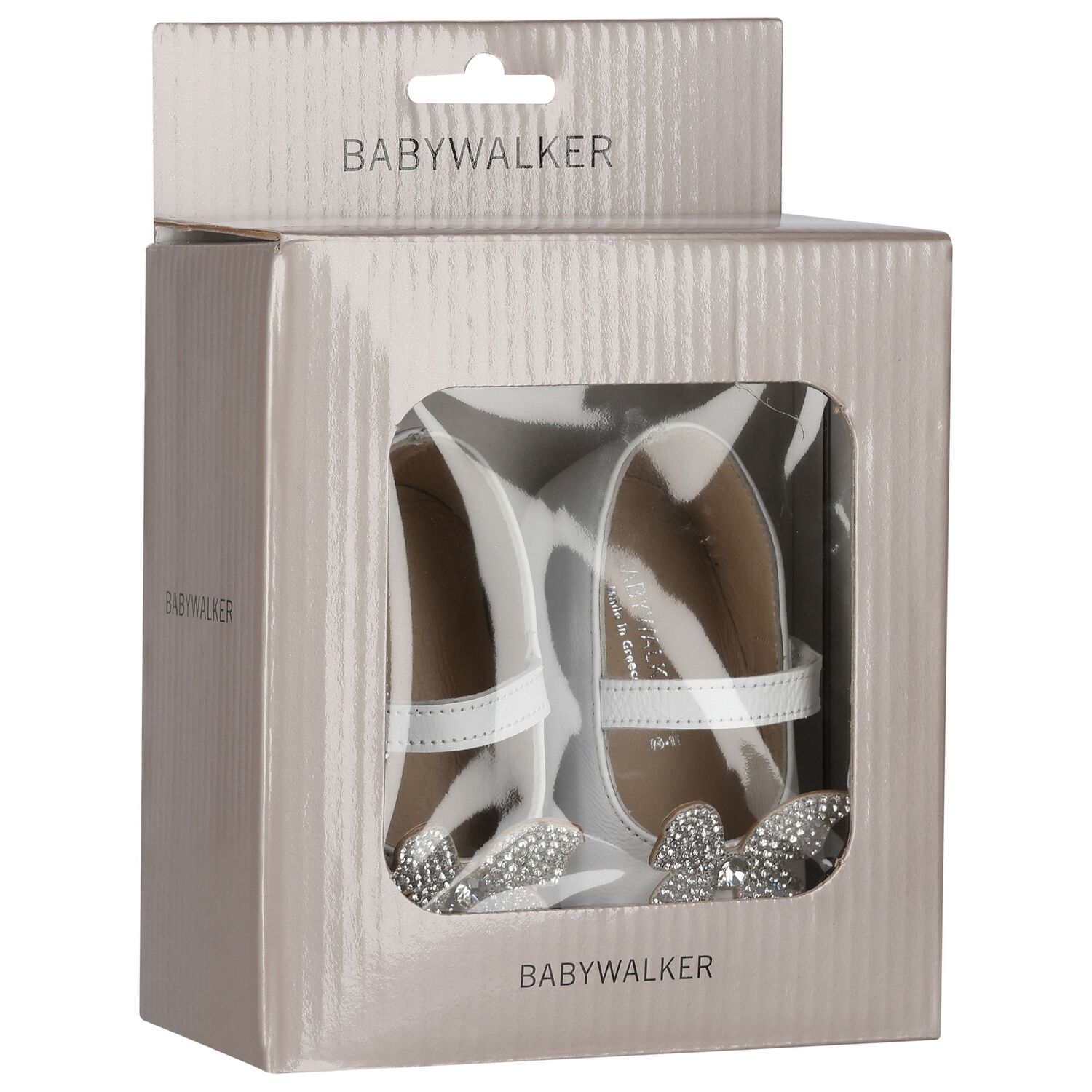 حذاء بنات مزين بفراشه باللون الابيض , 1, hi-res