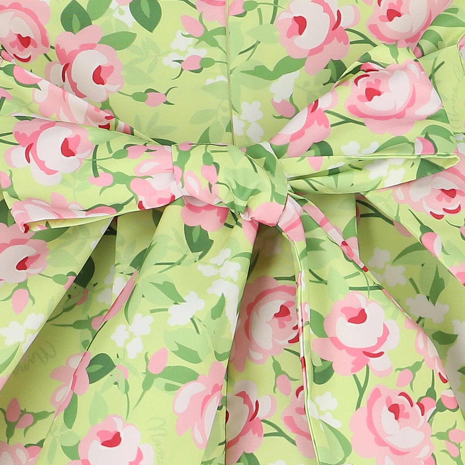 فستان بنات بالزهور باللون الأخضر, 1, hi-res