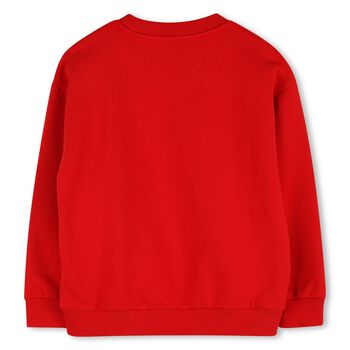 Boys Red Tiger Logo Sweatshirt