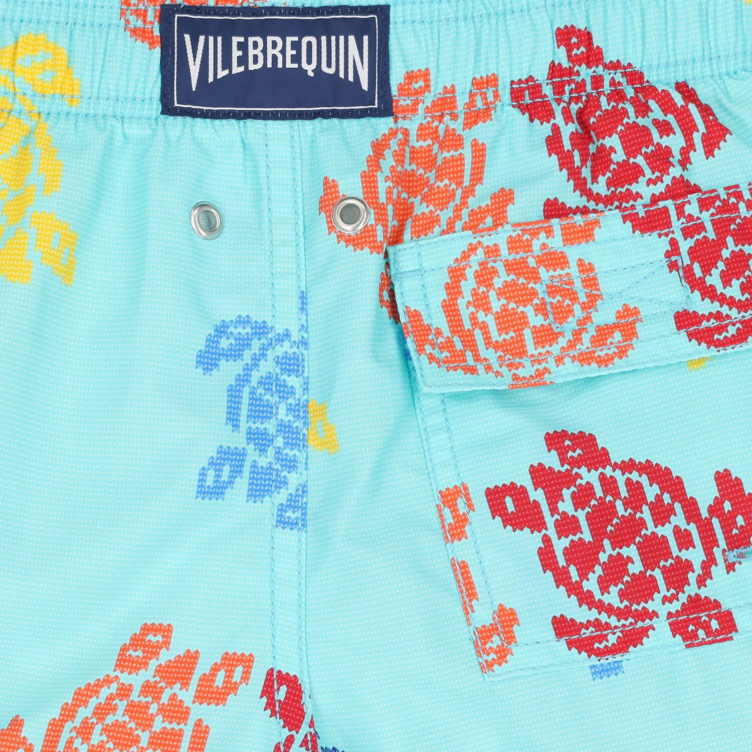 Boys Blue Turtle Swim Shorts, 1, hi-res image number null