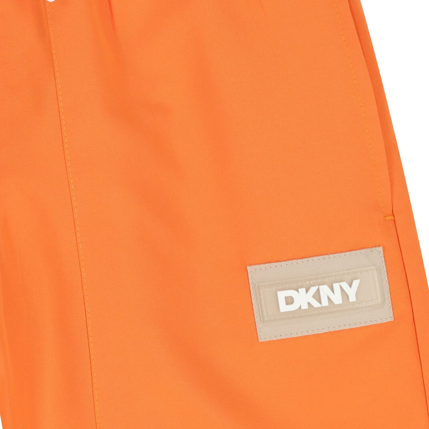 Boys Orange Logo Shorts, 1, hi-res