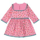 Girls Pink Tulips Dress, 1, hi-res