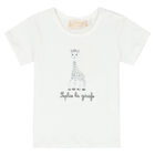 Baby Boys White Logo T-Shirt, 1, hi-res