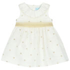 طقم فستان باللون العاجي والذهبي, 1, hi-res